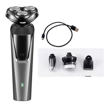 Load image into Gallery viewer, 4 In 1 Electric Hair Shaver For Men Ear Nose Beard Trimmer Haircut Razor Machine Waterproof Rechargeable 3D Head Blade Shaving

