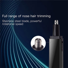 Load image into Gallery viewer, Portable 4 In 1 Rechargable Ear Nose Trimmer Electric Close Shaver Beard Eyebrow Face Trimer Set For Men With Washable Blade
