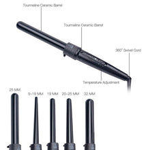 Load image into Gallery viewer, Tourmaline Ceramic Electric Curling Iron 9 19 25 32 Mm Hair Curler Wand Styling Tools Deep Wave 5 Tubes Roller Magic Curl Styler

