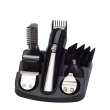 Load image into Gallery viewer, Professional Electric Cordless Hair Clipper Rechargeable Shaver Eyebrow Shaving Trimer Beard Cutting Sets For Nose Ear Hair Male
