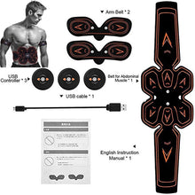 Load image into Gallery viewer, USB Charged Muscle Stimulator Abdominal Musculaire Electrostimulation Electro Stimulator Home Gym Belly Arm Leg Massage Unisex
