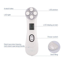 Load image into Gallery viewer, Facial Mesotherapy Electroporation RF Radio Frequency LED Photon Face Lifting Tighten Wrinkle Removal Skin Care Face Massager
