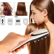 Load image into Gallery viewer, 3-IN-1 USB Rechargeable Hair Growth Infrared Electric Massage Anti Hair Loss Phototherapy Scalp Massager Comb LED Light
