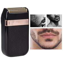 Load image into Gallery viewer, Portable Man's Electric Shaver Rechargeable Razor Foil Shaver Beard Trimmer Face Care Shaving Machine For Men (Black)
