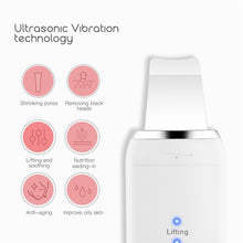 Load image into Gallery viewer, Professional Ultrasonic Skin Scrubber Ion Deep Face Cleaning Peeling USB Rechargeable Facial Care Device Beauty Instrument
