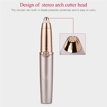 Load image into Gallery viewer, USB Rechargeable 3D Arch Blade Lady Shaver Circular Arc Cutter LED Light Design Painless Epilator Mini Hair Removal Trimmer

