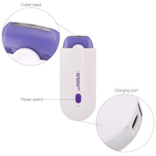 Load image into Gallery viewer, Electric Rechargeable Sense-Light Technology Painless Hair Removal Device Epilator Women Lady Shaver Skin Cleaning Care
