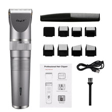 Load image into Gallery viewer, Professional Hair Trimmer Electric Hair Clipper Ceramic Blade Head Trimmer Rechargeable Razor Hair Cutter Barber Machine
