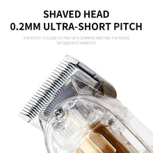 Load image into Gallery viewer, Rechargeable Electric Hair Clipper Men Hair Cutting Machine Transparent Cover Beard Hair Trimmer Cordless Hair Clipper Set
