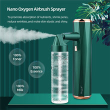 Load image into Gallery viewer, Mini Facial Nano vaporizer Air Compressor Face moisturizer Moisturizing Sprayer Spray Gun Oxygen Skin Care Face Steamer
