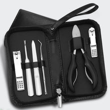 Load image into Gallery viewer, 6Pcs/lot Manicure Set Pedicure Sets Nail Clipper Stainless Steel Professional Nail Cutter Tools with Travel Case Kit
