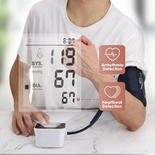 Load image into Gallery viewer, Automatic Digital Wrist Blood Pressure Monitor Sphygmomanometer Tonometer Tensiometer Heart Rate Pulse Meter BP Monitor
