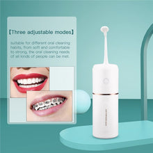 Load image into Gallery viewer, Portable Water Dental Flosser Dental Teeth Irrigator 3 Modes Key Electric Oral Irrigator Water Jet USB Rechargeable
