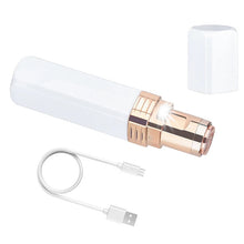 Load image into Gallery viewer, 1 Set USB Mini Lipstick Hair Removal Device Detachable Brade Head Electric Shaver Epilator Portable Travel Body Hair Remover
