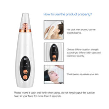 Load image into Gallery viewer, 6 In 1 Electric Facial Blackhead Remover Vacuum Suction Pore Removal Deep Cleaning Face Cleanser +Nano Facial Steamer Sprayer
