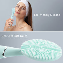 Load image into Gallery viewer, Ultrasonic Facial Cleansing Rechargeable Vibration Face Cleaning Brush Face Washing Pore Clean Massager Skin Care Tool
