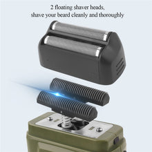 Load image into Gallery viewer, Men's Shaver Beard Hair Trimmer Electric Razor 2 Floating Shaver Head with Led Screen Usb Rechargeable Shaving Machine
