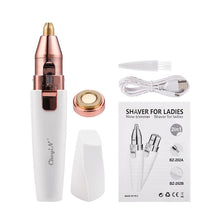 Load image into Gallery viewer, 2 In 1 Electric Eyebrow Trimmer Female Women Epilator Eye Brow Lip Hair Removal Mini Painless Face Whole Body Shaver
