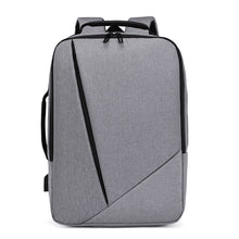 Load image into Gallery viewer, Business Men's Backpack USB Charging Personality Rucksack Man Multifunctional Waterproof Oxford Cloth Bag For Laptop
