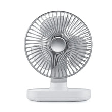 Load image into Gallery viewer, 4000mAh Rechargeable Air Cooling Ventilator Electric USB Auto Rotation Desktop Fan 4 Speed Wind Silent Portable for Home Office
