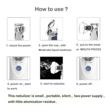 Load image into Gallery viewer, Portable Nebulizer Handheld Nebulizer For Home Daily Use Machine Primatene Mist Inhaler And Atomizer For Travel
