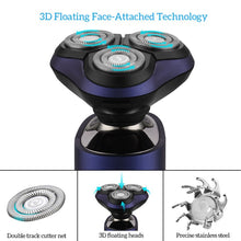 Load image into Gallery viewer, 3D Waterproof Electric Shaver For Men Beard Trimmer Digital LED Display Wet&amp;Dry Hair Cutting Blade Razor Machine With Smart Lock
