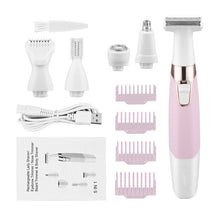 Load image into Gallery viewer, 5 in 1 Electric Eyebrow Trimmer Hair Remover Device Painless Depilator Nose Hair Leg Armpit Bikini Trimmer Women Epilator
