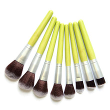 Load image into Gallery viewer, Green Bamboo Makeup Brushes Full Set Eco-friendly Powder Blush Concealer Foundation Blooming Eyeshadow Make Up Kit Tool
