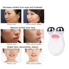 Load image into Gallery viewer, EMS Face Lifting Microcurrent Roller Massager Portable Anti Wrinkle Facial Skin Tightening Slimming Machine Cellulite Massage
