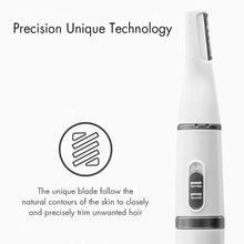 Load image into Gallery viewer, 2-in-1 Facial Hair Trimmer Nose Ear Hair Shaver Trimmer Eyebrow Scraper Safe Face Care Razor Cleaner for Men Women
