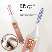 Load image into Gallery viewer, Portable Electric Heated Eyelash Curler Women Makeup Irons Brush Natural Curling Long Time Lasting Beauty Tools With LED Display
