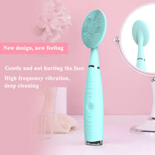 Load image into Gallery viewer, High Frequency Electric Face Cleaner Brush Sonic Facial Cleansing Deep Pore Cleaner Blackhead Removal Facial Massager
