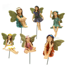 Load image into Gallery viewer, Fairy Garden - 6pcs Miniature Fairies Figurines Accessories for Outdoor or House Decor Fairy Garden Supplies
