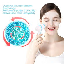 Load image into Gallery viewer, 3 In 1 Electric Facial Cleansing Brush Rotating Face Deep Cleaning Waterproof Skin Exfoliation Facial Massager
