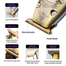 Load image into Gallery viewer, Chargeable Electric Hair Cutting Machine Hair Beard Clipper Men's Shaver Mute Trimmer Barber Professional hair Clipper
