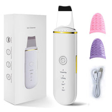Load image into Gallery viewer, Ultrasonic Skin Scrubber Electric Vibration Deep Face Cleaning Peeling Shovel Facial Pore Cleaner Lifting Massager Beauty Device
