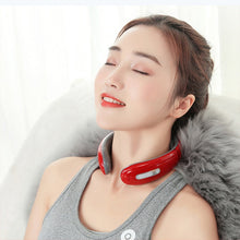 Load image into Gallery viewer, Electric Neck Massager Pulse Back 6 Modes Heating Shoulder EMS Muscle Massage Trainer Relaxation Pain Relief Physiotherapy Tools
