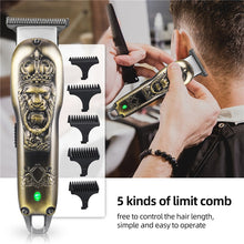 Load image into Gallery viewer, Hair Clipper Professional Electric Hair Trimmer Hair Beard Cutting Machine Rechargeable Cordless Cutting Machine Trimmer
