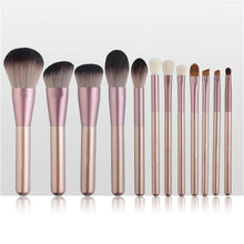 Load image into Gallery viewer, 12pcs Grapes Makeup Brushes Set Microcrystalline Silk Cosmetic Bag Foundation Concealer Blush Shading Eyeshadow Beauty
