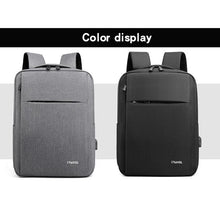 Load image into Gallery viewer, Business Mens Backpack USB Charging Waterproof Bag Multifunction Anti-theft Rucksack For Laptop 15.6 Inch Reflective Design
