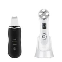 Load image into Gallery viewer, Ultrasonic Face Cleaning Machine Skin Scrubber Pore Cleaner + LED Photon Rejuvenation RF Beauty Device Whitening Firming Lifting
