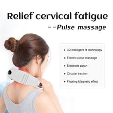 Load image into Gallery viewer, Electric Pulse Back and Neck Massager Far Infrared Heating Pain Relief Health Care Relaxation Tool Intelligent Cervical Massager
