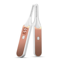 Load image into Gallery viewer, Portable Electric Heated Eyelash Curler Women Makeup Irons Brush Natural Curling Long Time Lasting Beauty Tools With LED Display
