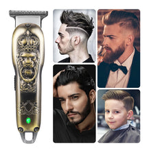 Load image into Gallery viewer, Hair Clipper Professional Electric Hair Trimmer Hair Beard Cutting Machine Rechargeable Cordless Cutting Machine Trimmer
