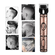 Load image into Gallery viewer, Electric Hair Clipper USB Rechargeable Men's Bread Trimmer 0Mm Bald Portable Haircut Steel Blade Cordless Shaver Hair Cutting
