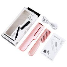 Load image into Gallery viewer, 2-in-1 Hair Straightener Tourmaline Ceramic Hair Curler Brush Hair Comb Straighteners Curling Hair Iron Hair Styler Tool
