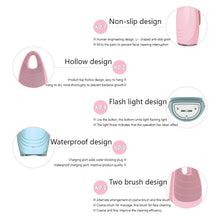 Load image into Gallery viewer, Facial Cleansing Brush Electric Face Clean Device Facial Massager Skin Cleaner Sonic Vibration Deep Pore Cleaning Brush
