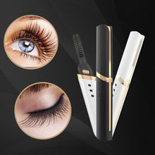 Load image into Gallery viewer, Electric Heated Eyelash Curler Portable Pen 40s Quick Heating USB Rechargeable Long Lasting Natural Eyelash Curler Makeup Tools
