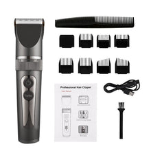 Load image into Gallery viewer, Rechargeable Electric Hair Clippers For Men Kids Hair Cutter Professional Barber Trimmer Razor Digital Display Shaver Machine
