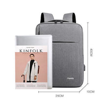 Load image into Gallery viewer, Business Mens Backpack USB Charging Waterproof Bag Multifunction Anti-theft Rucksack For Laptop 15.6 Inch Reflective Design
